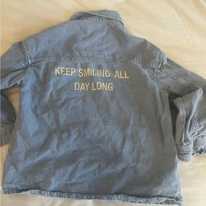 Zara light denim Shaket lightly worn size 4-5